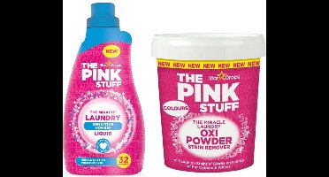 Combinatieset: The Pink Stuff - Sensitive Wasgel + Vlekverwijderaar voor gekleurde- en witte was