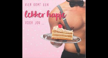Depesche - Pop up muziekkaart met licht en de tekst "Hier komt een lekker hapje voor jou ..." - mot. 033