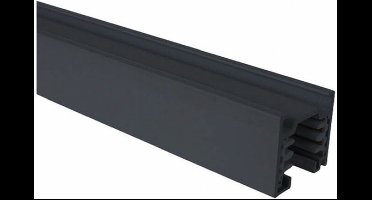Spanningsrail - 3 Fase - Opbouw - Aluminium - Mat Zwart - 1m
