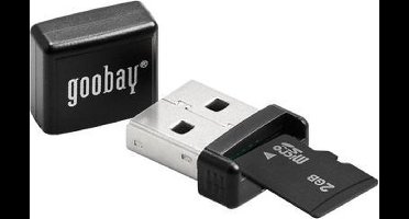 Goobay 38656 geheugenkaartlezer USB Zwart