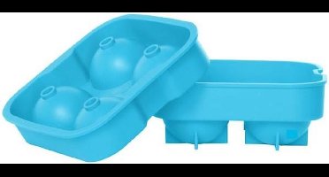 Ijsblokvorm 4x XL ballen (blauw)