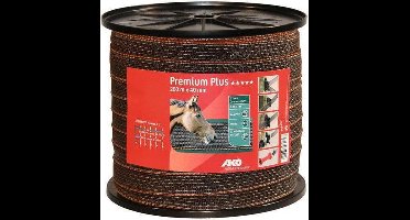 Ako Premium Plus Lint Bruin/oranje 40mm 200m