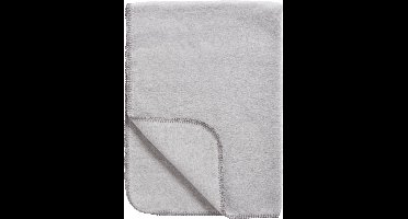 Meyco Baby Uni wiegdeken - geweven - grey melange - 75x100cm - 1.0 TOG
