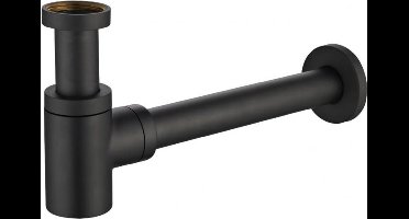 Sanifun Laurent Design sifon LAAG 11/4" mat-zwart