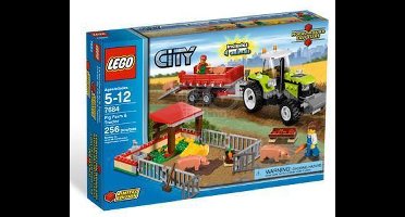 LEGO City Varkensboerderij en tractor - 7684