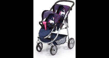 Bayer Design - Poppenwagen Twin - Blauw - 26554AA