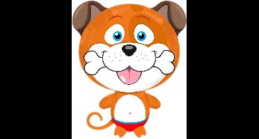 Folieballon Hond met Bot - 52x78cm