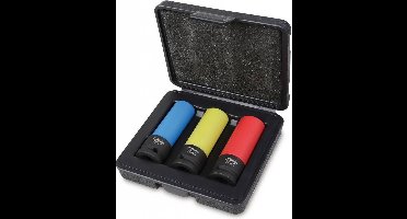 Beta 720LC/C3 3-delige Slagdoppenset - 17/19/21mm - 1/2''