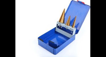 3 Delige HSS - Tin Gecoate Trapgatborenset - Stappenborenset