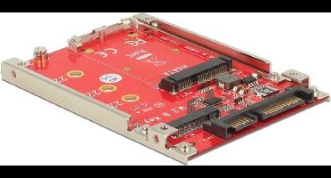 Delock 2.5″ Converter SATA 22 pin > M.2 / mSATA with frame 7 mm