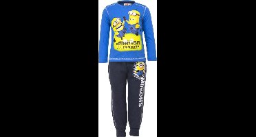 Minions Joggingpak / kledingset - 2-delig - Minion Powered - Blauw - Maat 98/104 (4 jaar)