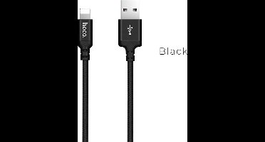 Hoco USB kabel naar Lightning zwart - 1m