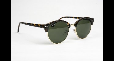 Haga Eyewear Zonnebril Nerja - Havanna Bruin - Donkergroene Glazen - Unisex - 100% UV-A en UV-B Bescherming - Inclusief Microvezelzak