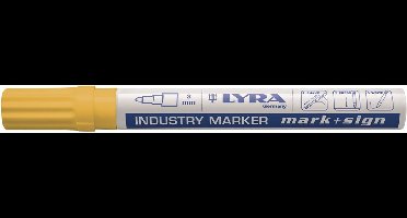 Lyra 4040007 Mark + Sign Industriemarker - 2-4 mm - Geel