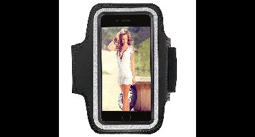 Hardloop Telefoonhouder Sportarmband Zwart - Universele Sport Armband voor Telefoon tot 5.7 inch