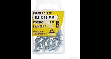 Spaanplaatschroeven Cilnderkop Pozidriv Verzinkt 5.5x16mm