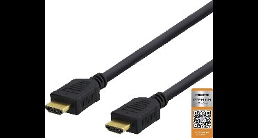 Deltaco HDMI-1015D HDMI naar HDMI Kabel - 4K/60Hz - 1,5 Meter - Zwart