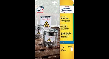 Avery weerbestendige etiketten   635 x 339 mm (b x h) 24 etiketten per blad 240 etiketten per doos