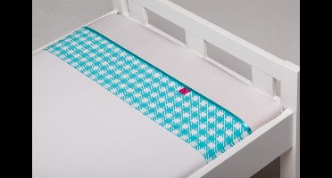 Abby laken Aqua - Wiegje (75x100 cm)