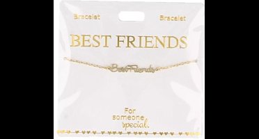 Depesche armband vriendschap gold plated voor kinderen - Best Friends.