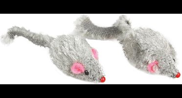 Flamingo Ps Kortharige Muis 5cm Grijs 12 St.