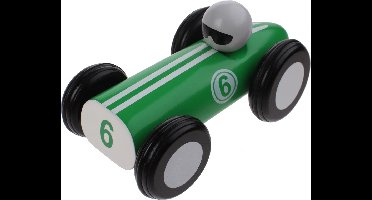 Jouéco Houten Raceauto 16 Cm Groen