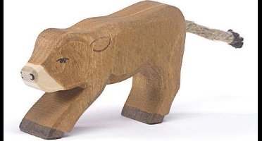 Ostheimer houten speelfiguur Alpen kalfje drinkend bruin multicolor.