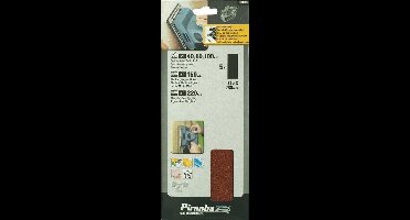 Piranha Schuurstroken 280 x 115 mm Super - Type C 1x K40, 60, 100, 150, 220, 5 stuks X31026