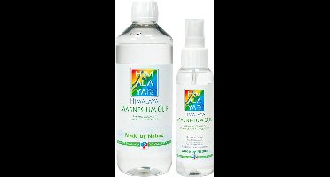 Magnesiumolie van Himalaya magnesium | Magnesiumolie spray 100 ml | Magnesiumolie 500 ml navulfles | Magnesiumspray Magnesiumchloride Spierolie voordeelpakket | Magnesium olie voeten