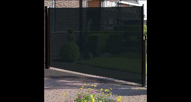 Windscherm - 180x300 - Zwart/Zwart - Doorzichtig - Oprolbaar - Aluminium - Privacy