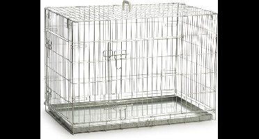 Beeztees - Hondenbench - 2 Deurs - Verzinkt - 89x60x66 cm