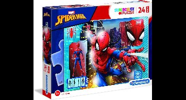 Clementoni - Puzzel - 24 Stukjes - Spider-Man - Maxi Puzzel Voor Kinderen - Vanaf 3 Jaar