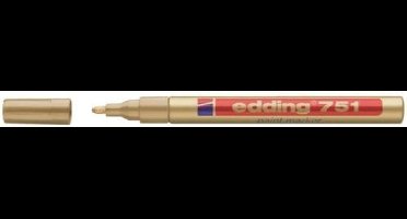 Edding Glanslakmarker 751 Rond 1-2 Mm Aluminium Goud