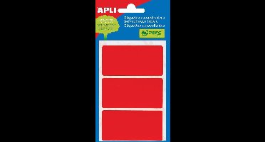 Apli gekleurde etiketten in etui rood (2073)
