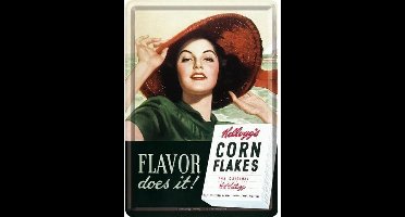 Kellogg's Flavor Metalen Postcard 10 x 14 cm