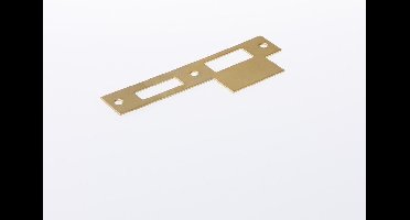 Nemef Insteekdeurslot - Rechthoekig - Messing - P1266-5