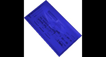 EXXO-HFP #90526 - DL Documentenmap - Landschap model - Klitsluiting - Blauw - 10 stuks (2 pak @ 10 stuks)