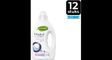 Neutral Wol & Fijn Vloeibaar Wasmiddel 20 wasbeurten - Voordeelverpakking 12 stuks