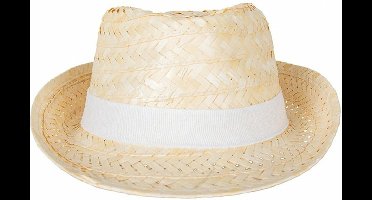 PartyXplosion Verkleed hoedje voor Tropical Hawaii Beach party - Stro hoed - volwassenen - Carnaval