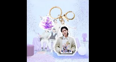 BTS 2023 10th Anniversary Plastic Keyring Acrylic Keychain Min Yoon-gi [Sleutelhanger]