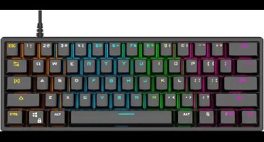 Ultimate Gaming Toetsenbord - 60% Mechanisch Qwerty Gaming Toetsenbord - 18 RGB Effect - Zwart - PC- PS4