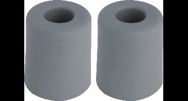 Deltafix Deurbuffer - 2x - deurstopper - grijs - rubber - 35 x 30 mm - schroefbevestiging