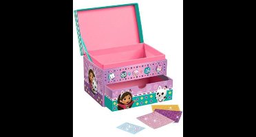 Gabby’s Poppenhuis Totum sieradendoosje speelgoed meisjes mozaïek beauty doosje versieren - Gabby’s Dollhouse cadeau knutselen