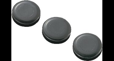 TRU COMPONENTS TC-GMCQR-1410203 Kabeldoorvoering Gesloten Klem-Ø (max.) 10.5 mm Plaatdikte (max.) 3.4 mm PVC Zwart 100