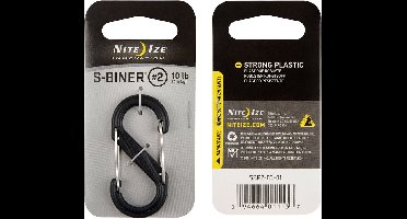 Nite Ize S  - Biner #2 plastic zwart