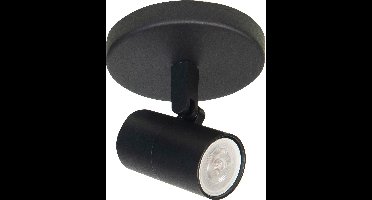 Opbouwspot Piccolo | Zwart + Messing| Rond | GU10 | 1-voudig | ⌀ 10cm