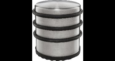 Protect-it Deurstopper/deurbuffer - 1x - D70 x H65mm - 1,15kg - RVS - premium - zonder montage