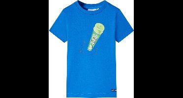 vidaXL - Kindershirt - 128 - felblauw