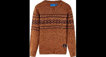 vidaXL - Kindertrui - gebreid - 116 - cognackleurig