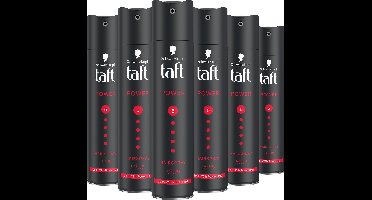 Taft Styling Hairspray Power - Haarstyling - Haarspray - Alle Haartypes - Voordeelverpakking - 6x 250ml